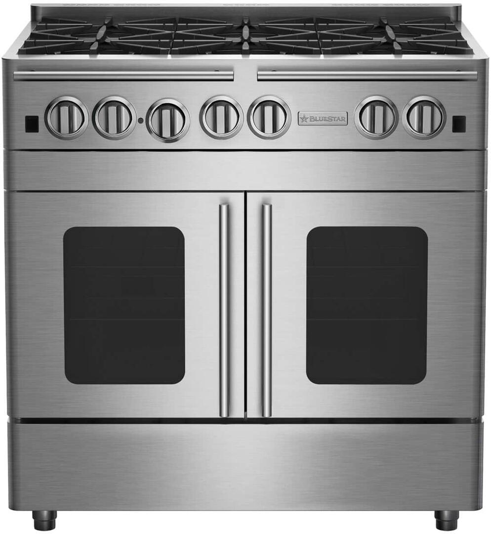BlueStar - 5 cu. ft Gas Range in Stainless - RNB366BPMV2