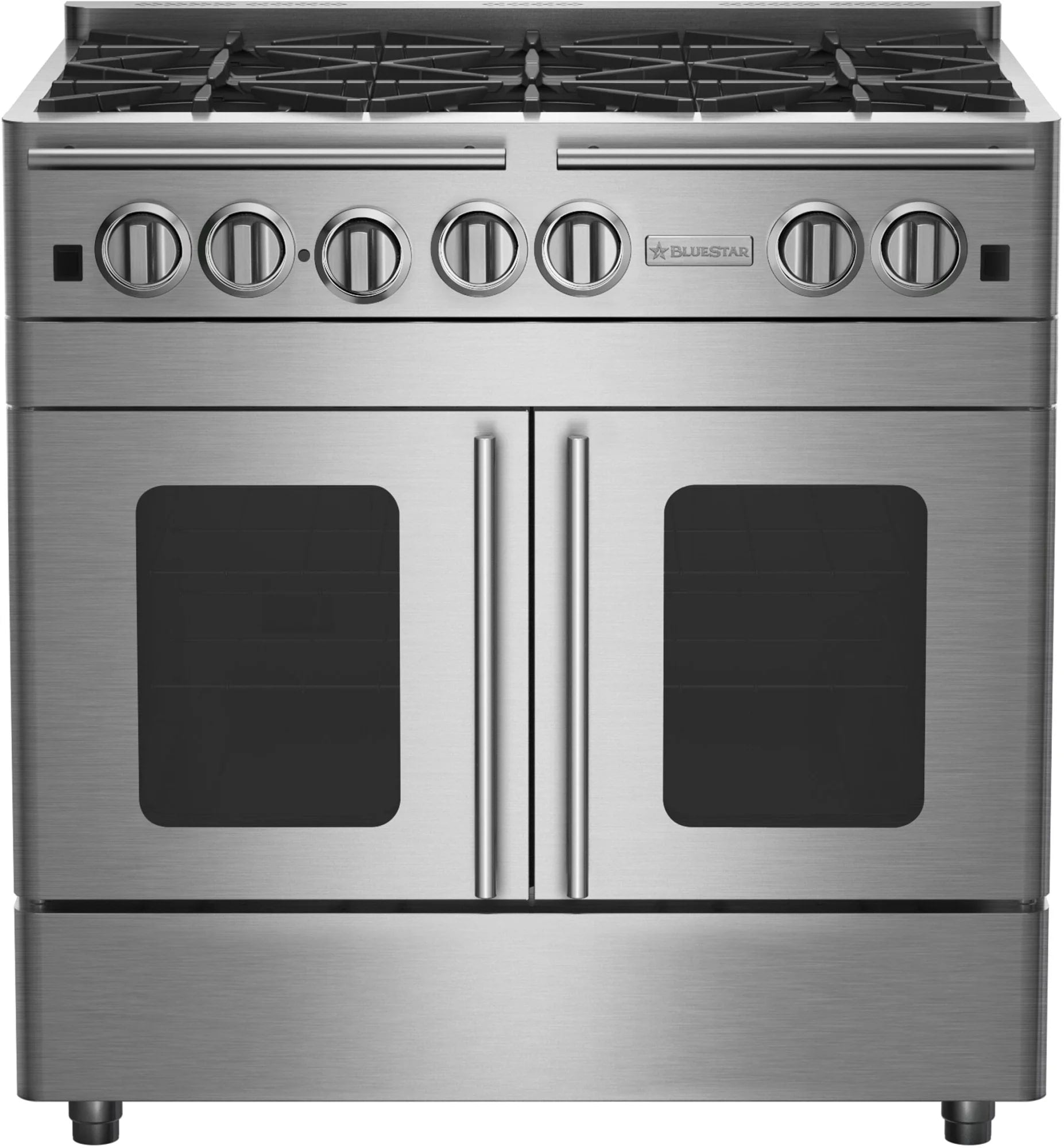BlueStar - 5 cu. ft Gas Range in Stainless - RNB366BPMV2L