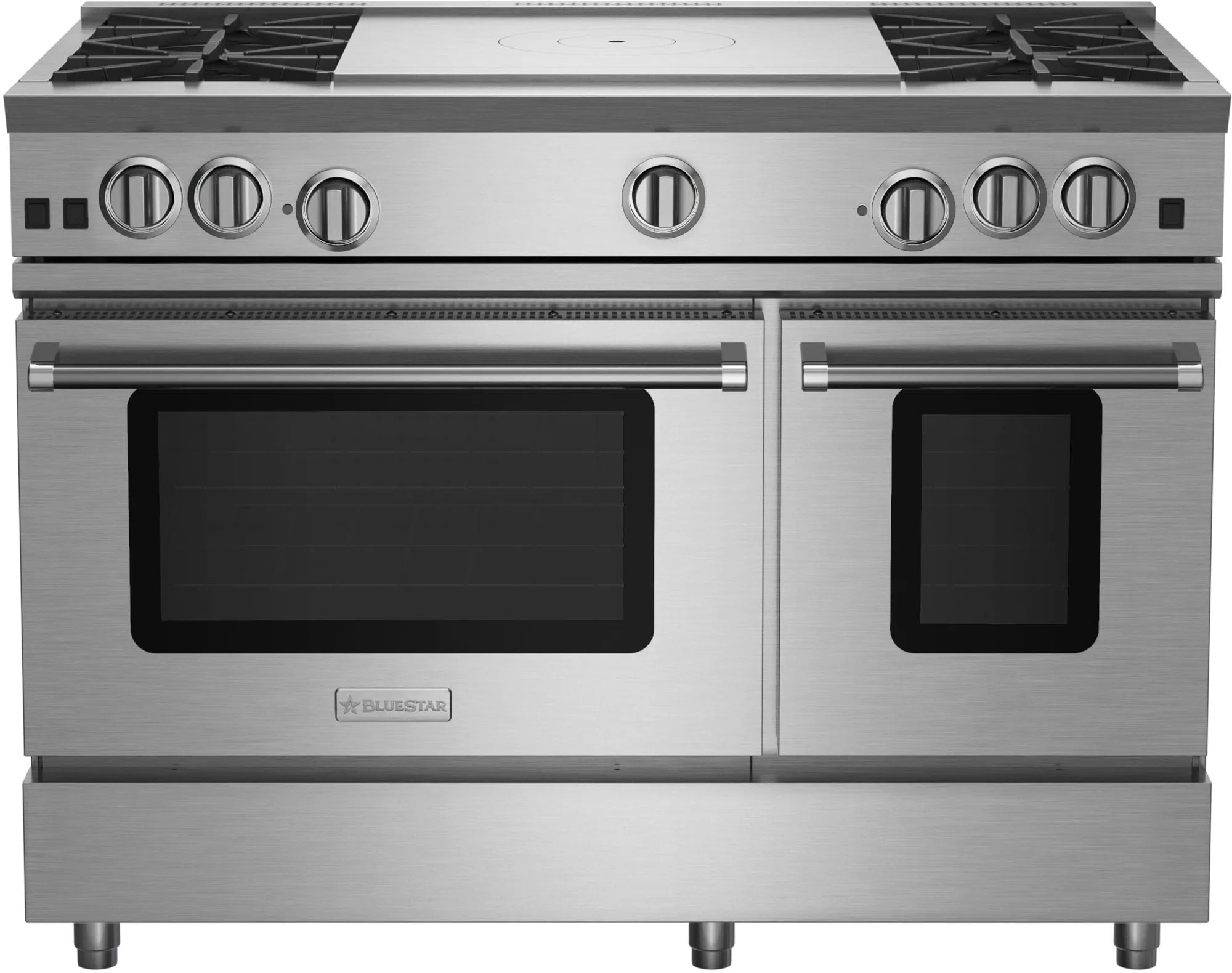 BlueStar - 6.9 cu. ft Gas Range in Stainless - RNB484FTBV2