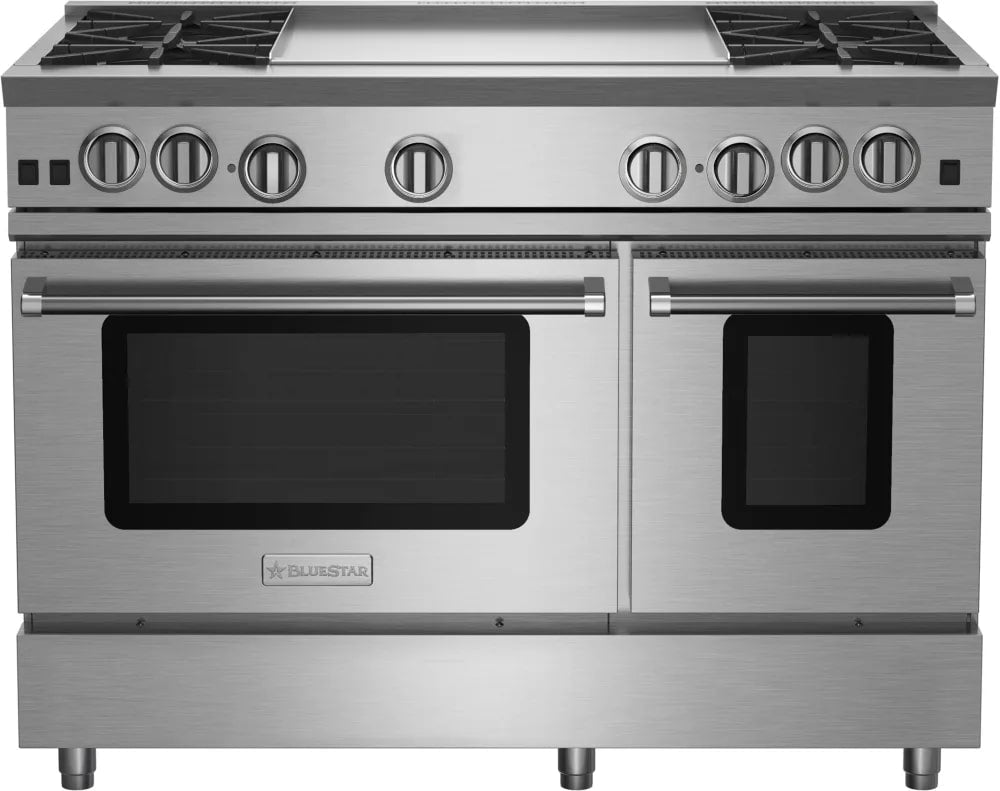 BlueStar - 6.6 cu. ft Gas Range in Stainless - RNB484GV2