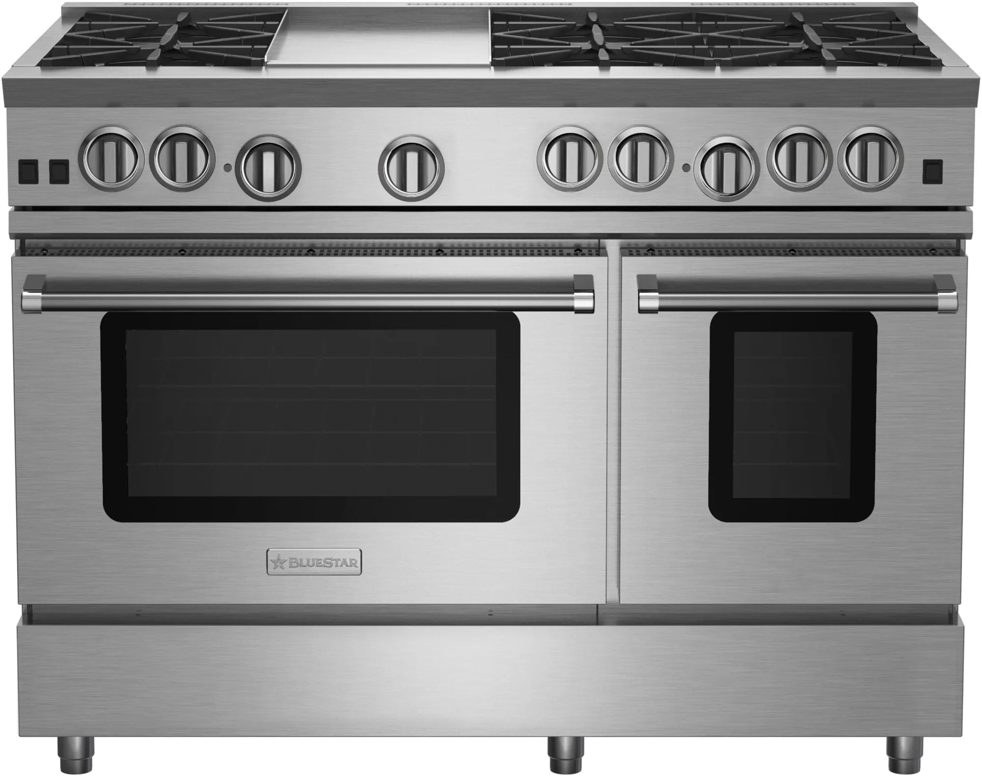 BlueStar - 6.6 cu. ft Gas Range in Stainless - RNB486GV2L
