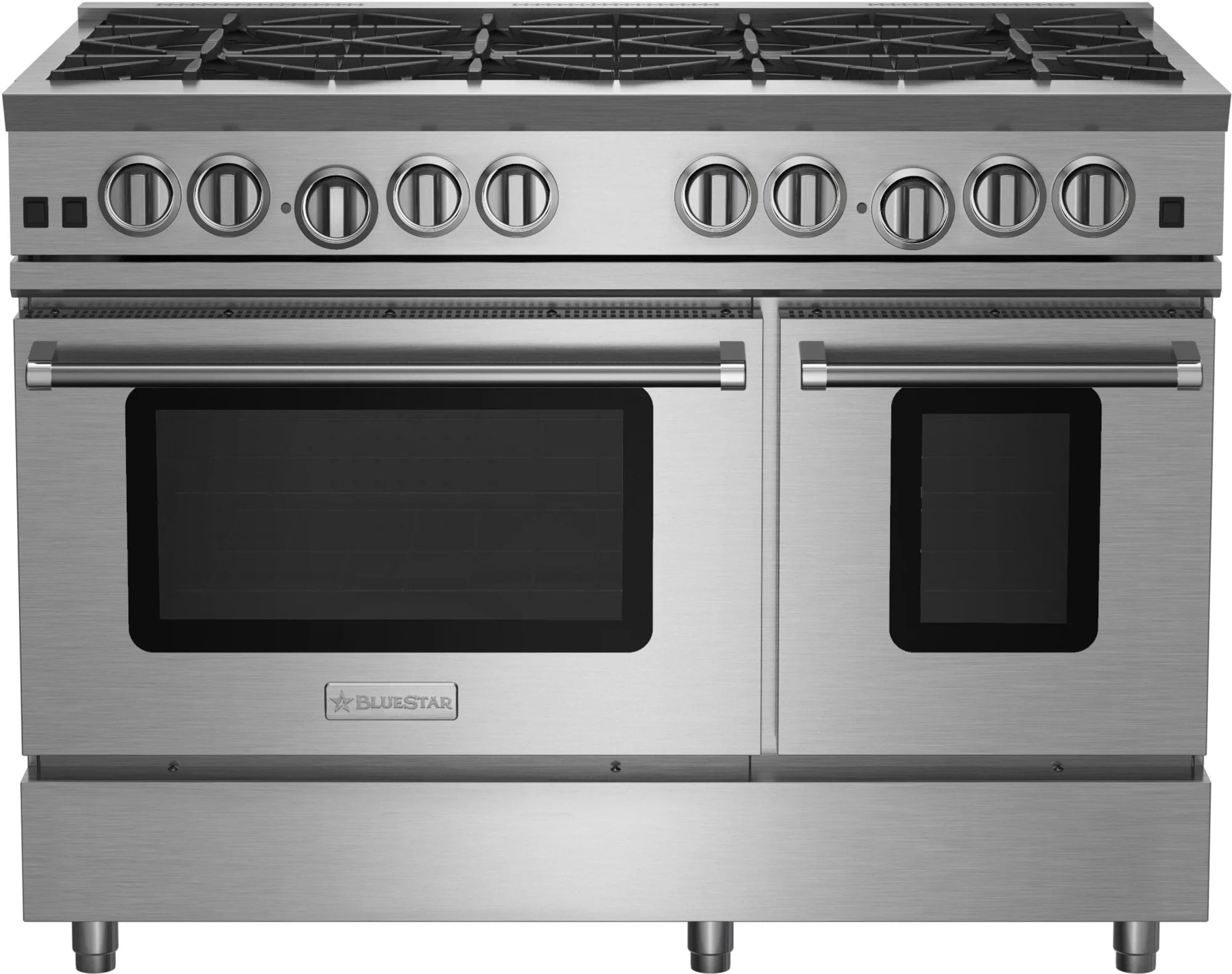 BlueStar - 6.6 cu. ft Gas Range in Stainless - RNB488BV2PLT