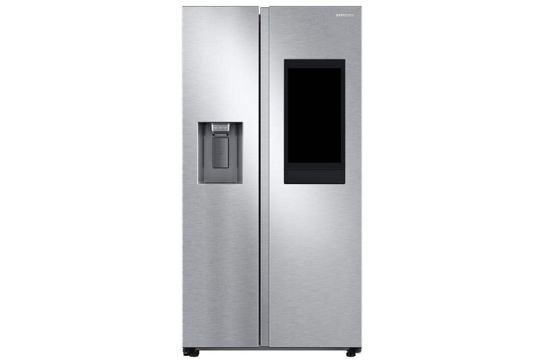 Samsung - 35.8 Inch 21.5 cu. ft Side by Side Refrigerator in Stainless - RS22T5561SR