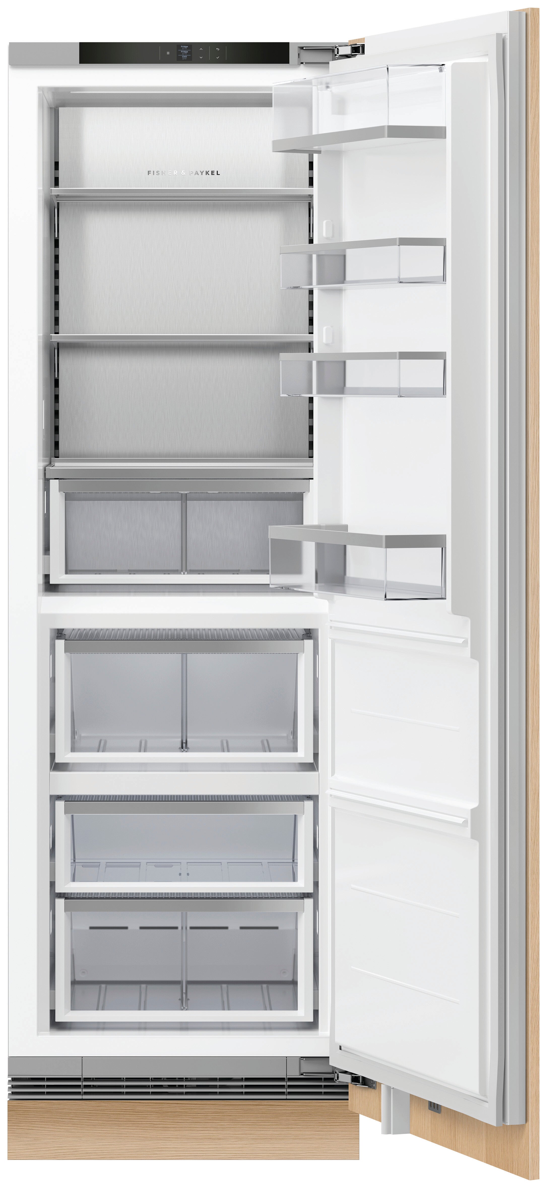 Fisher Paykel - 24 Inch 11.1 cu. ft Bottom Mount Refrigerator in Panel Ready - RS2474S3RH1