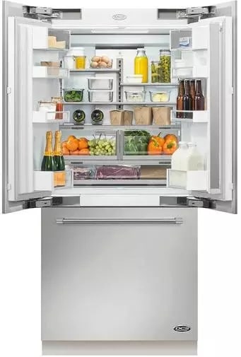 DCS - 35.65625 Inch 16.8 cu. ft Built In / Integrated French Door Refrigerator in Stainless - RS36A80UC1