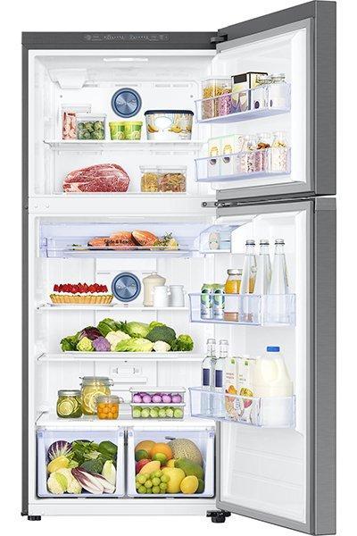 Samsung - 28.75 Inch 17.6 cu. ft Top Mount Refrigerator in Stainless - RT18M6213SR