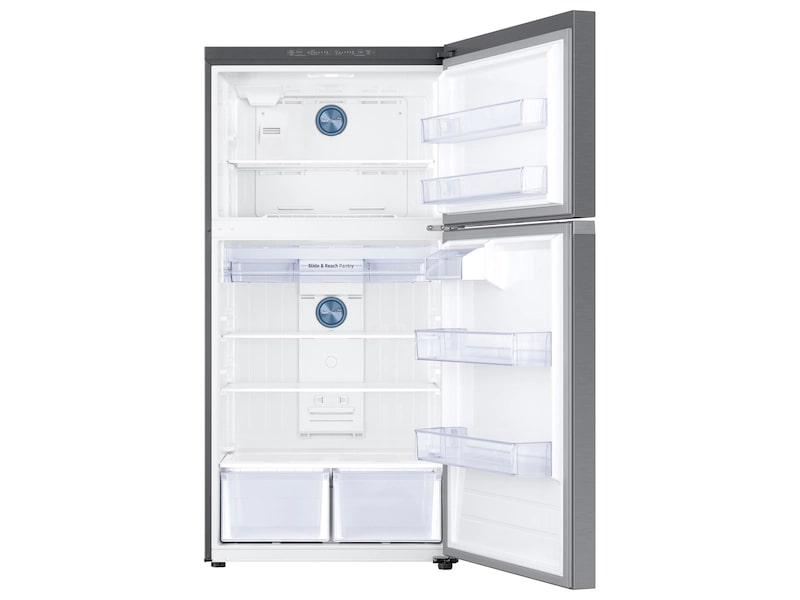 Samsung - 32.875 Inch 21.2 cu. ft Top Mount Refrigerator in Stainless - RT21M6213SR