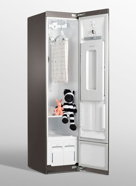 LG - Styler 3 Hangers + 1 Pants Hanger Steam Clothing Care System in Mirror - S3MFBN