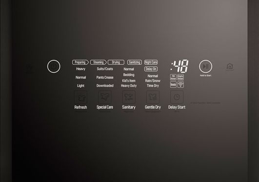 LG - Styler 3 Hangers + 1 Pants Hanger Steam Clothing Care System in Mirror - S3MFBN