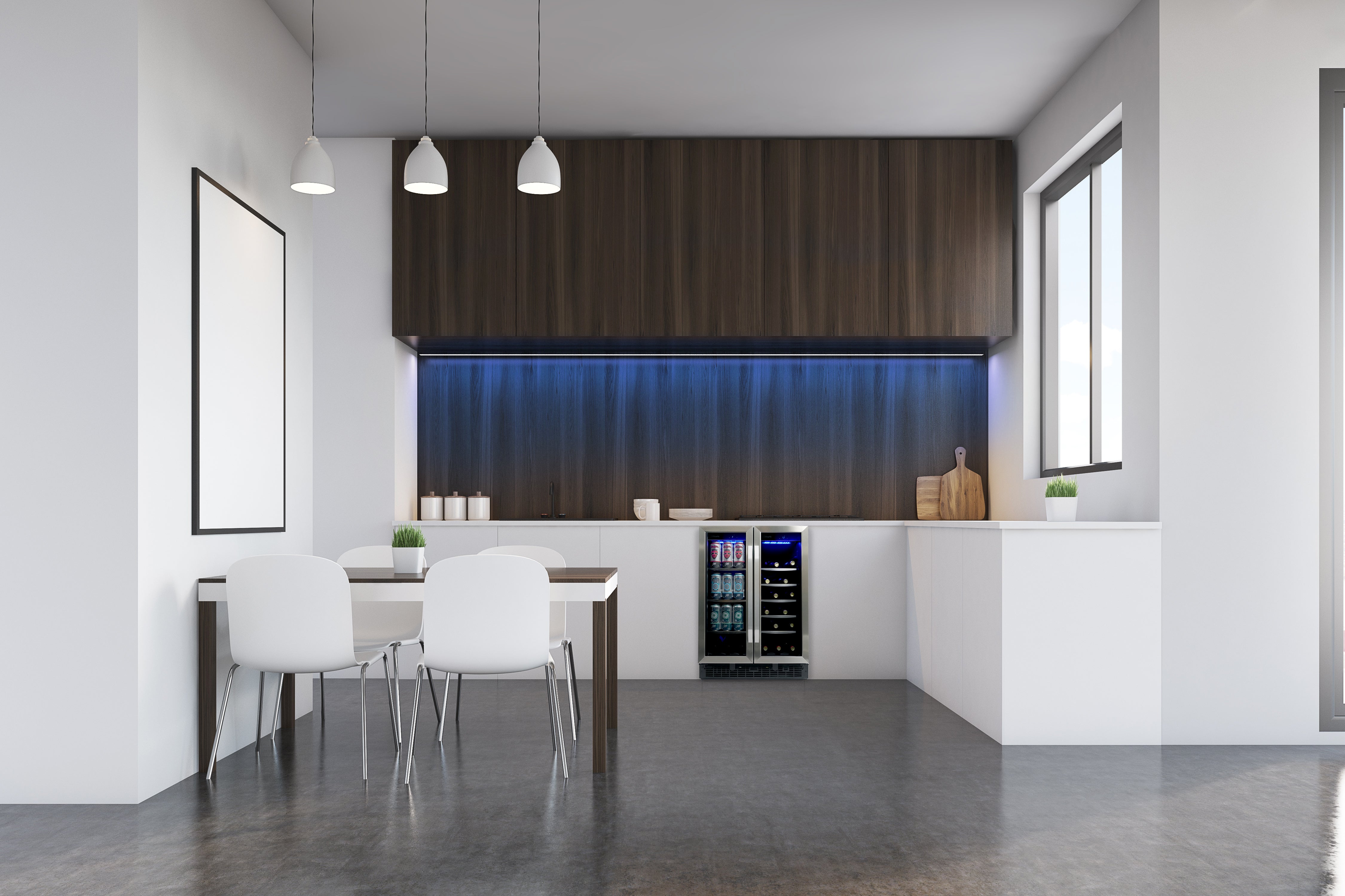 Silhouette - 23.8 Inch 5.1 cu. ft Wine Fridge Refrigerator in Stainless - SBC051D1BSS