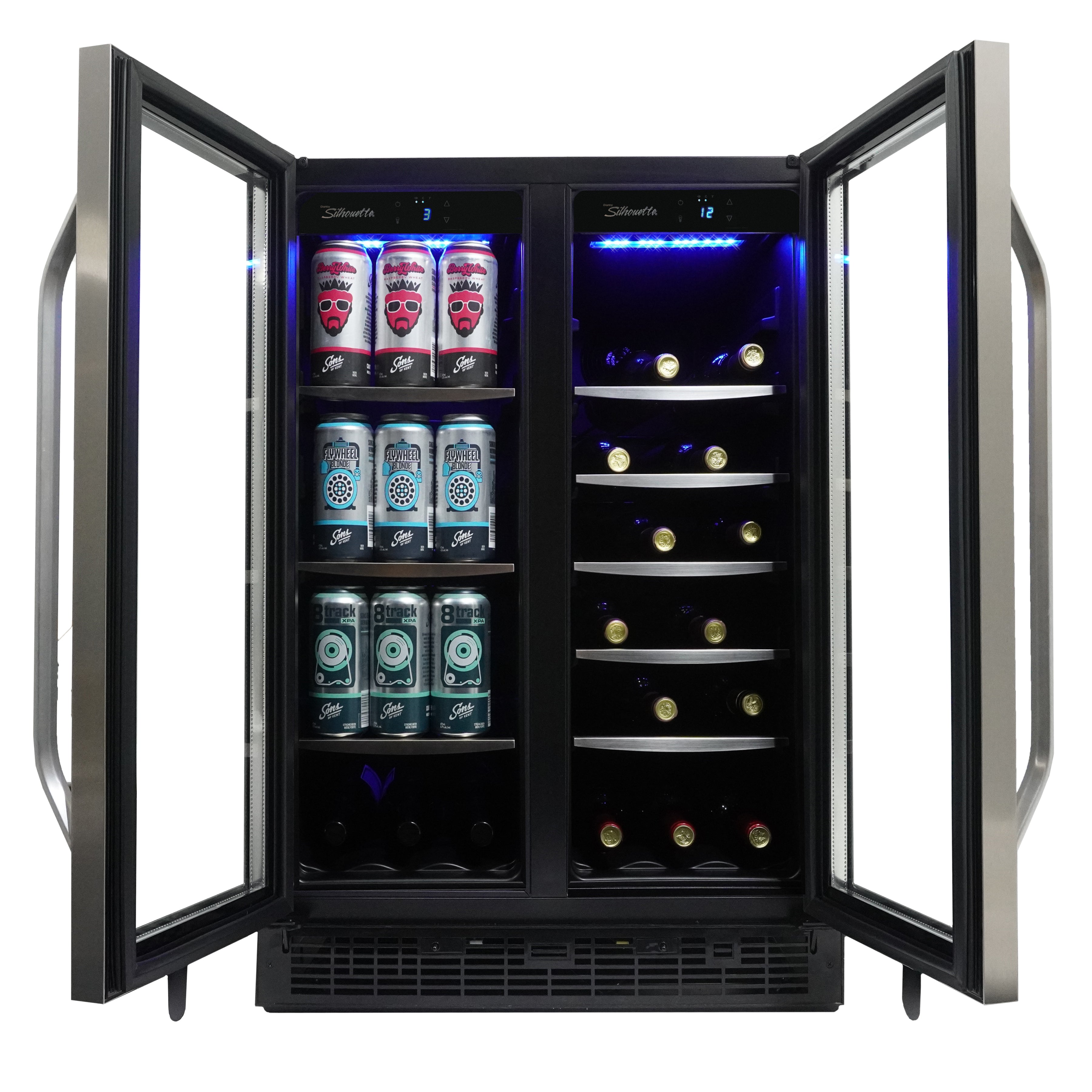 Silhouette - 23.8 Inch 5.1 cu. ft Wine Fridge Refrigerator in Stainless - SBC051D1BSS