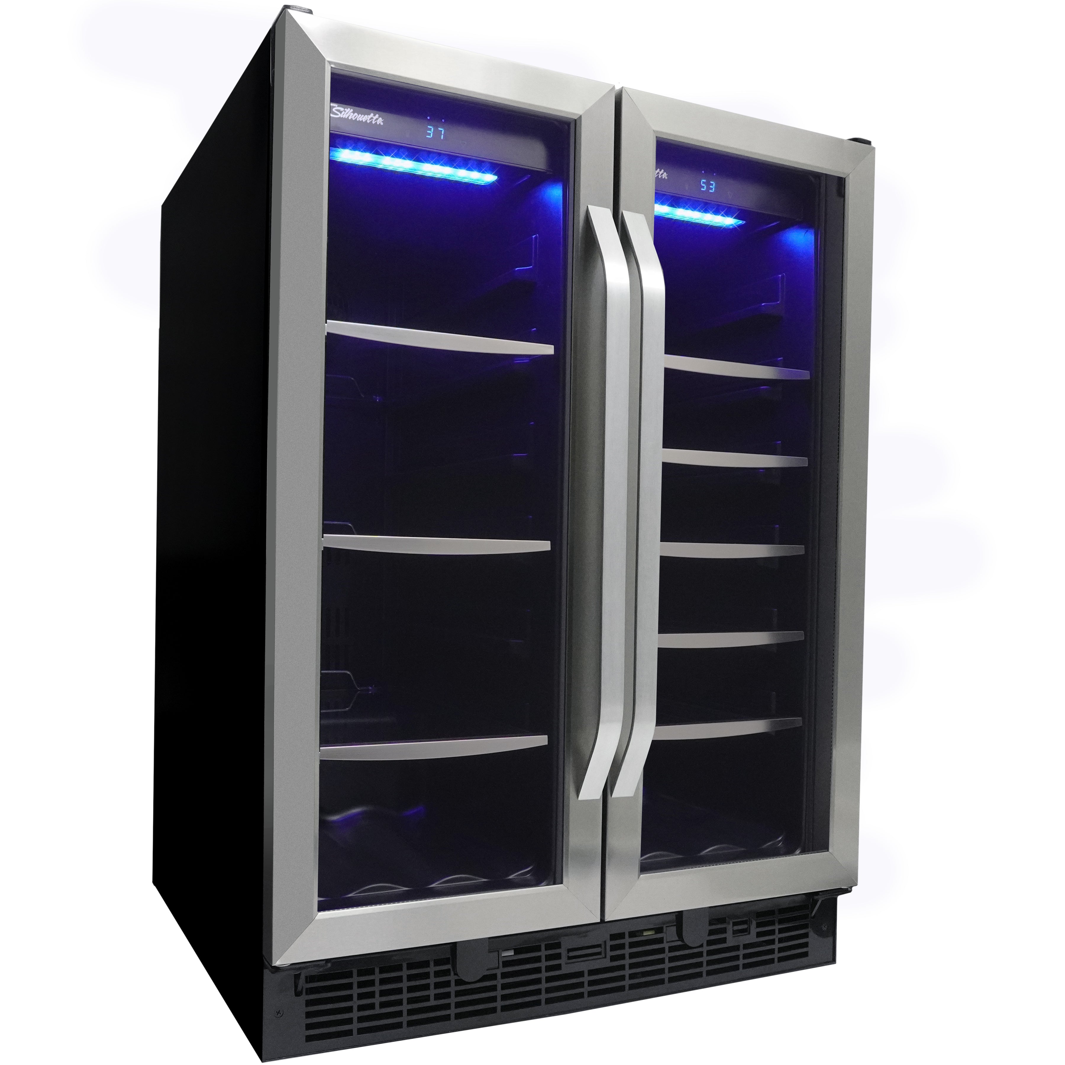 Silhouette - 23.8 Inch 5.1 cu. ft Wine Fridge Refrigerator in Stainless - SBC051D1BSS