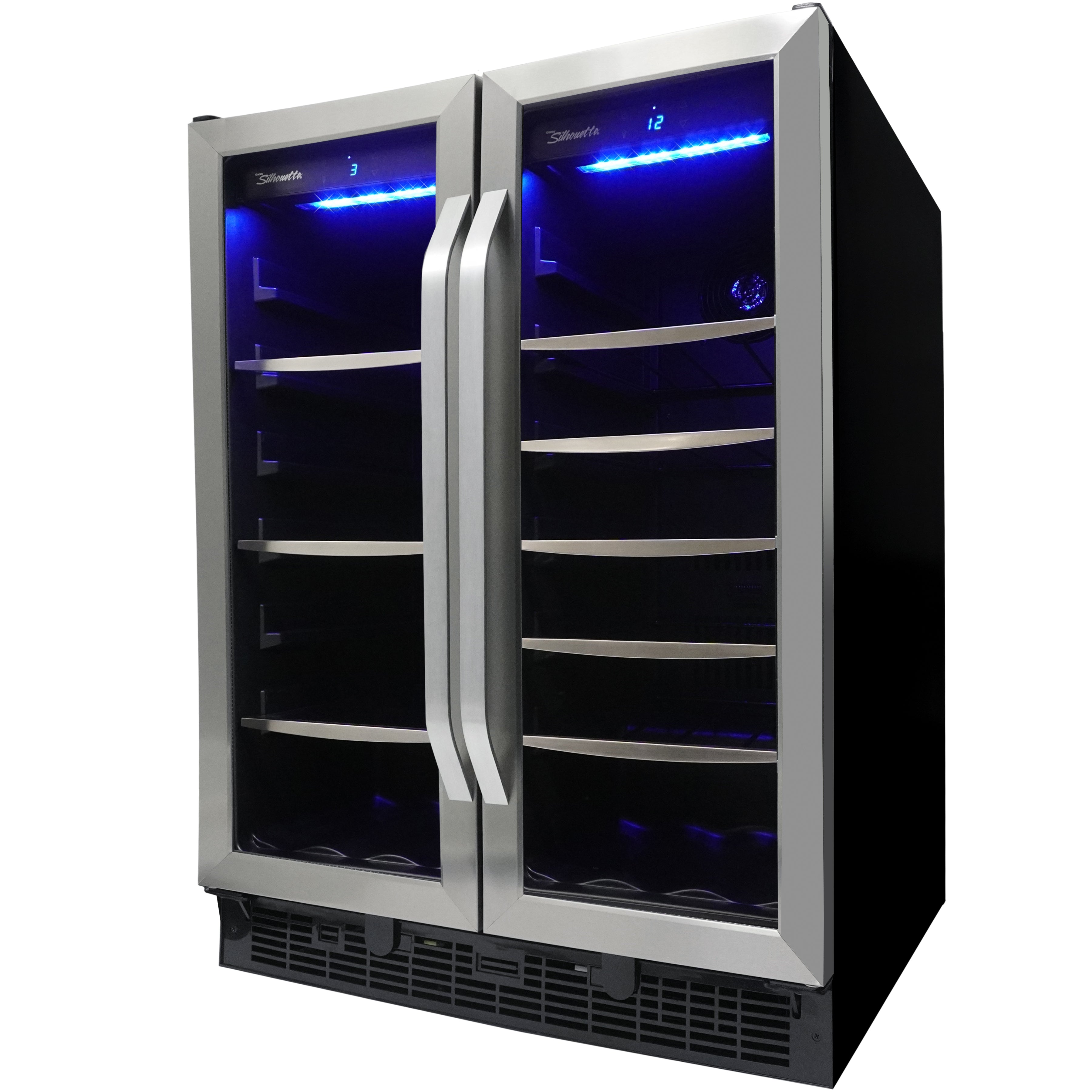 Silhouette - 23.8 Inch 5.1 cu. ft Wine Fridge Refrigerator in Stainless - SBC051D1BSS