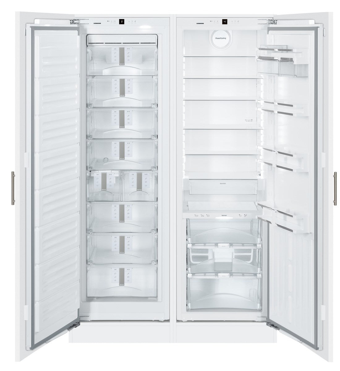 Liebherr - 44.125 Inch 18.7 cu. ft Built In / Integrated Side by Side Refrigerator in Panel Ready - SBS19H1