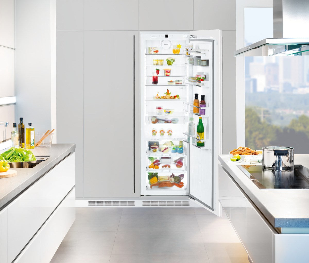 Liebherr - 44.125 Inch 18.7 cu. ft Built In / Integrated Side by Side Refrigerator in Panel Ready - SBS19H1