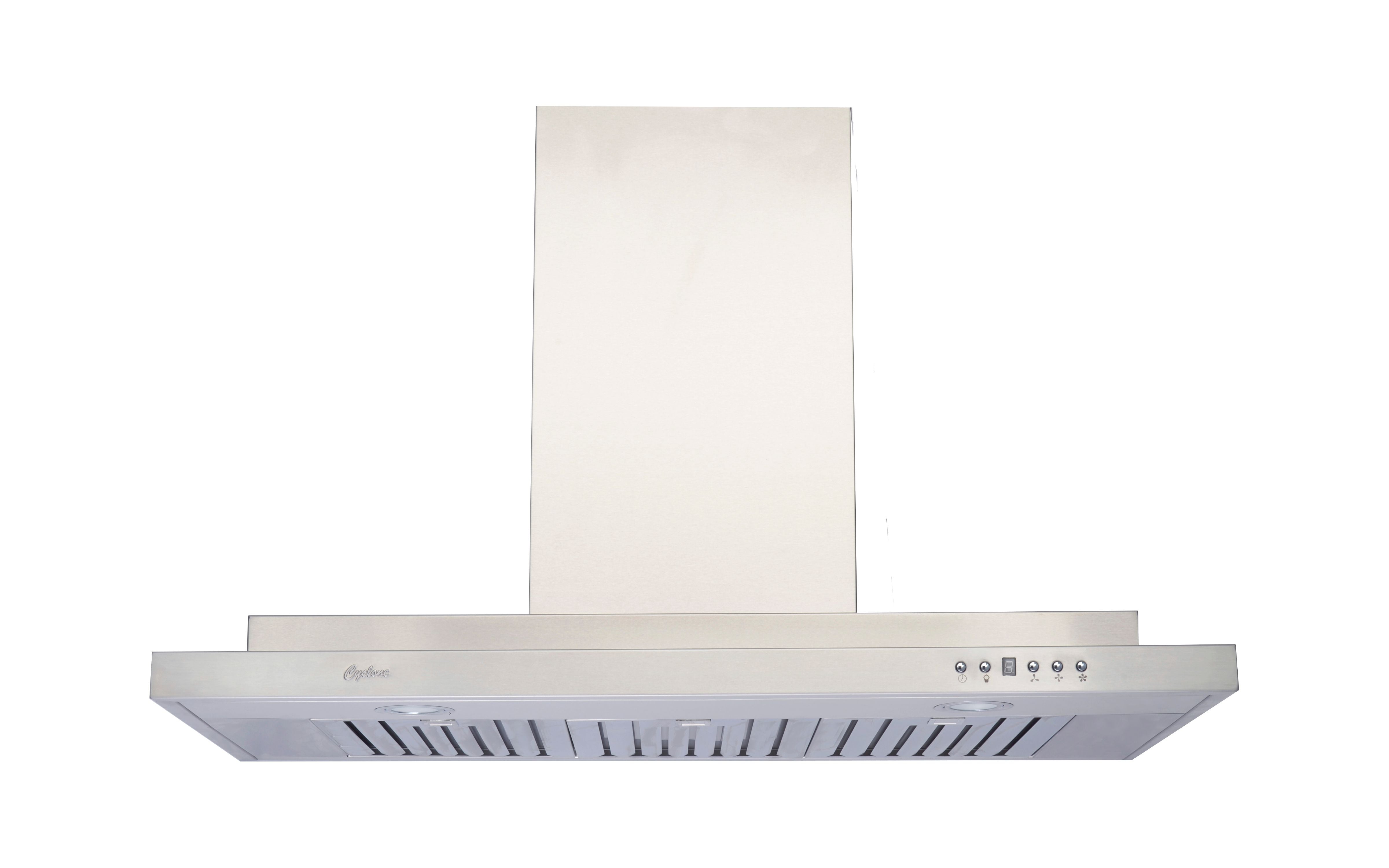 Cyclone - 36" 300 CFM Double Layer Inverted T Shape Wall Mount Range Hood in Stainless Steel - SCB31336