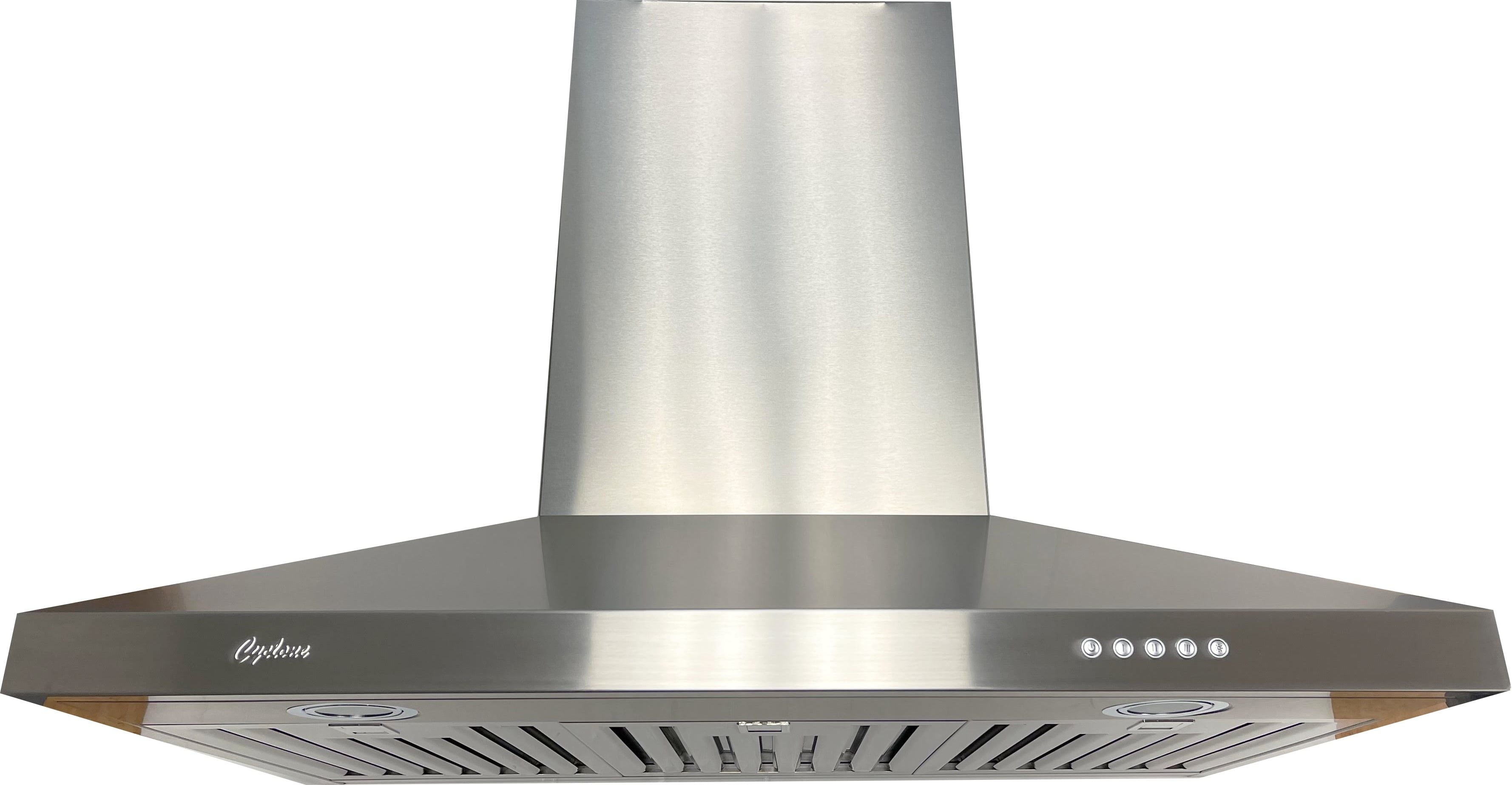 Cyclone - 30" 300 CFM Pyramid Shape Wall Mount Range Hood in Stainless Steel - SCB31630