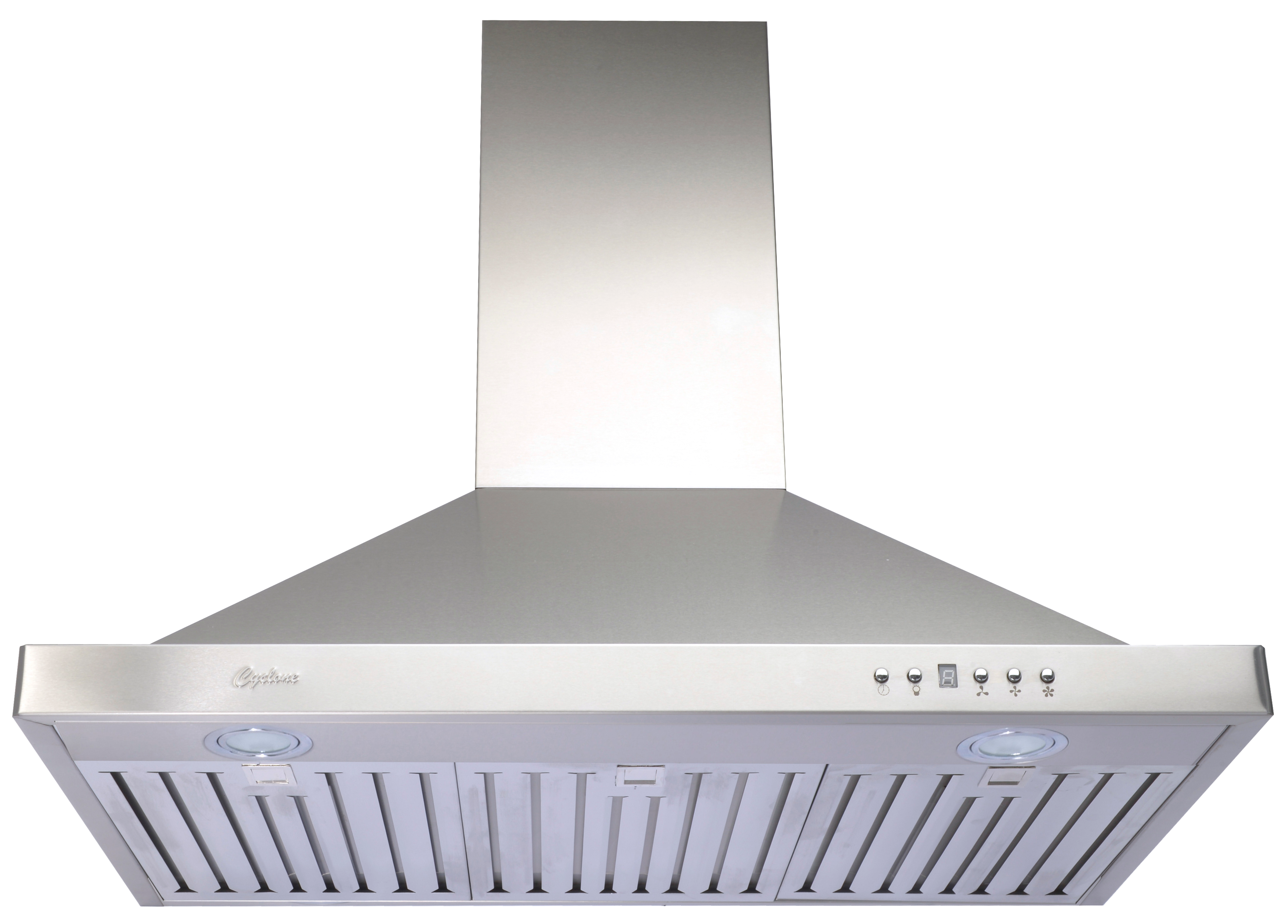 Cyclone - 35.625 Inch 300 CFM Wall Mount and Chimney Range Vent in Stainless - SCB31936