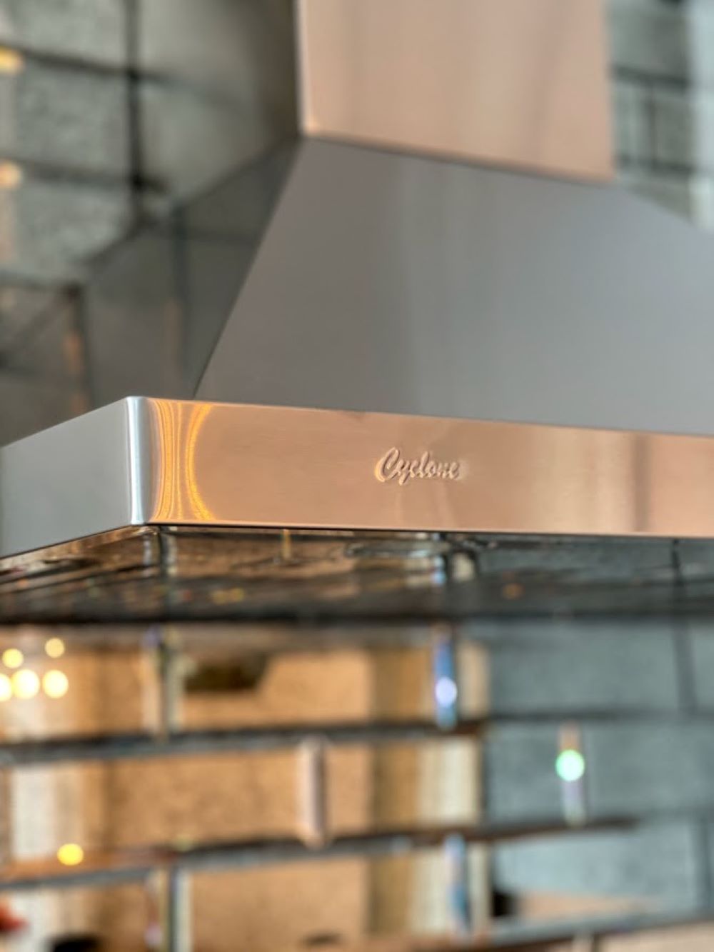 Cyclone - 35.625 Inch 300 CFM Wall Mount and Chimney Range Vent in Stainless - SCB31936