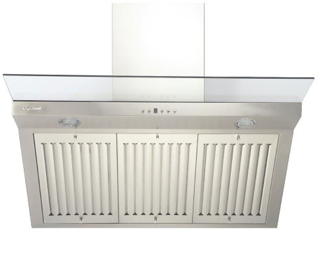 Cyclone - 35.5 Inch 650 CFM Wall Mount and Chimney Range Vent in Stainless - SCB71836