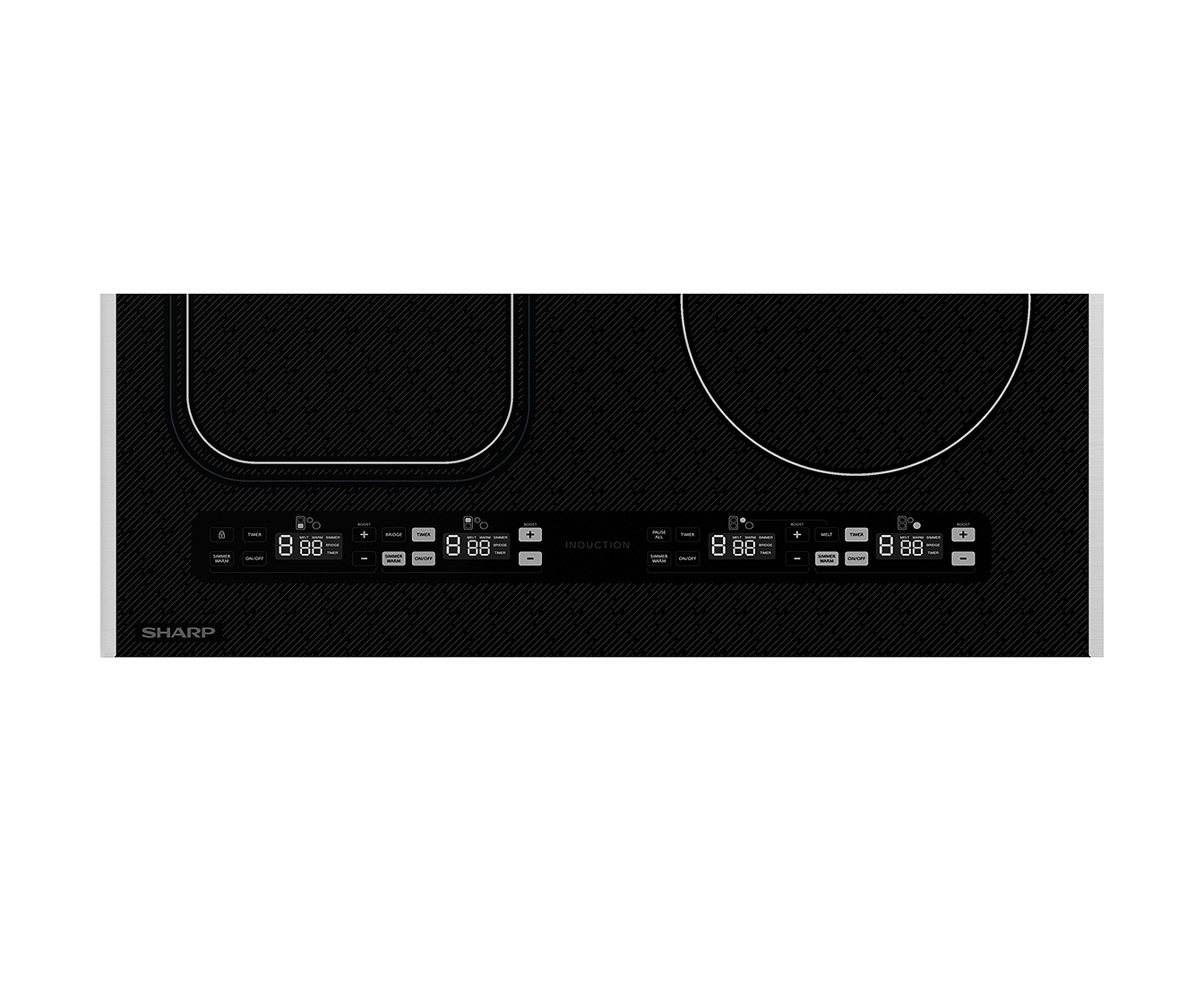 Sharp - 24 inch wide Induction Cooktop in Black - SCH2443GB