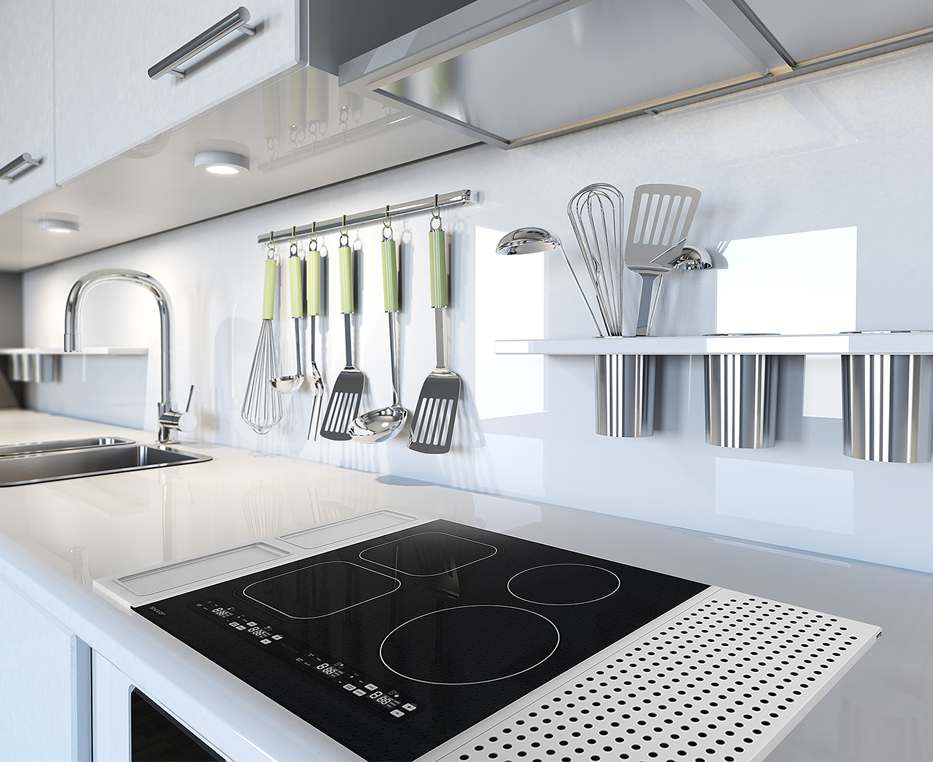 Sharp - 24 inch wide Induction Cooktop in Black - SCH2443GB