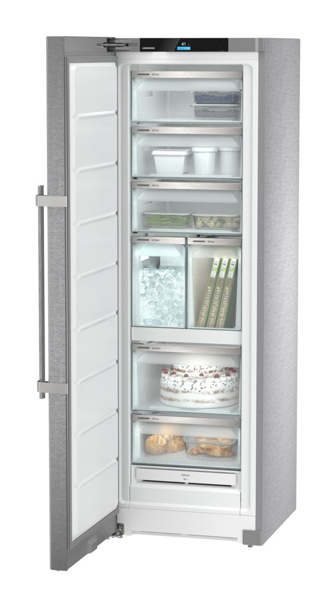 Liebherr - 9.8 cu. Ft Upright Freezer in Stainless - SF5291
