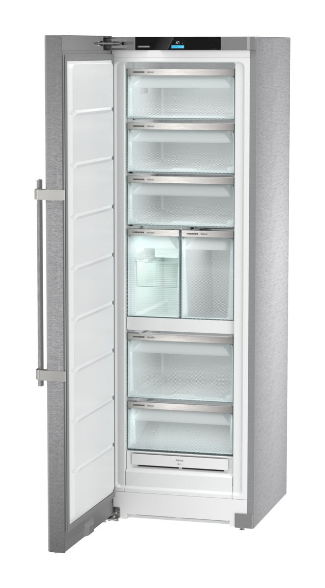 Liebherr - 9.8 cu. Ft Upright Freezer in Stainless - SF5291