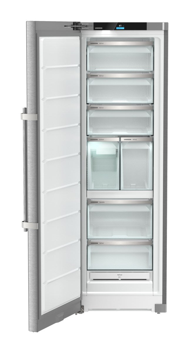 Liebherr - 9.8 cu. Ft Upright Freezer in Stainless - SF5291