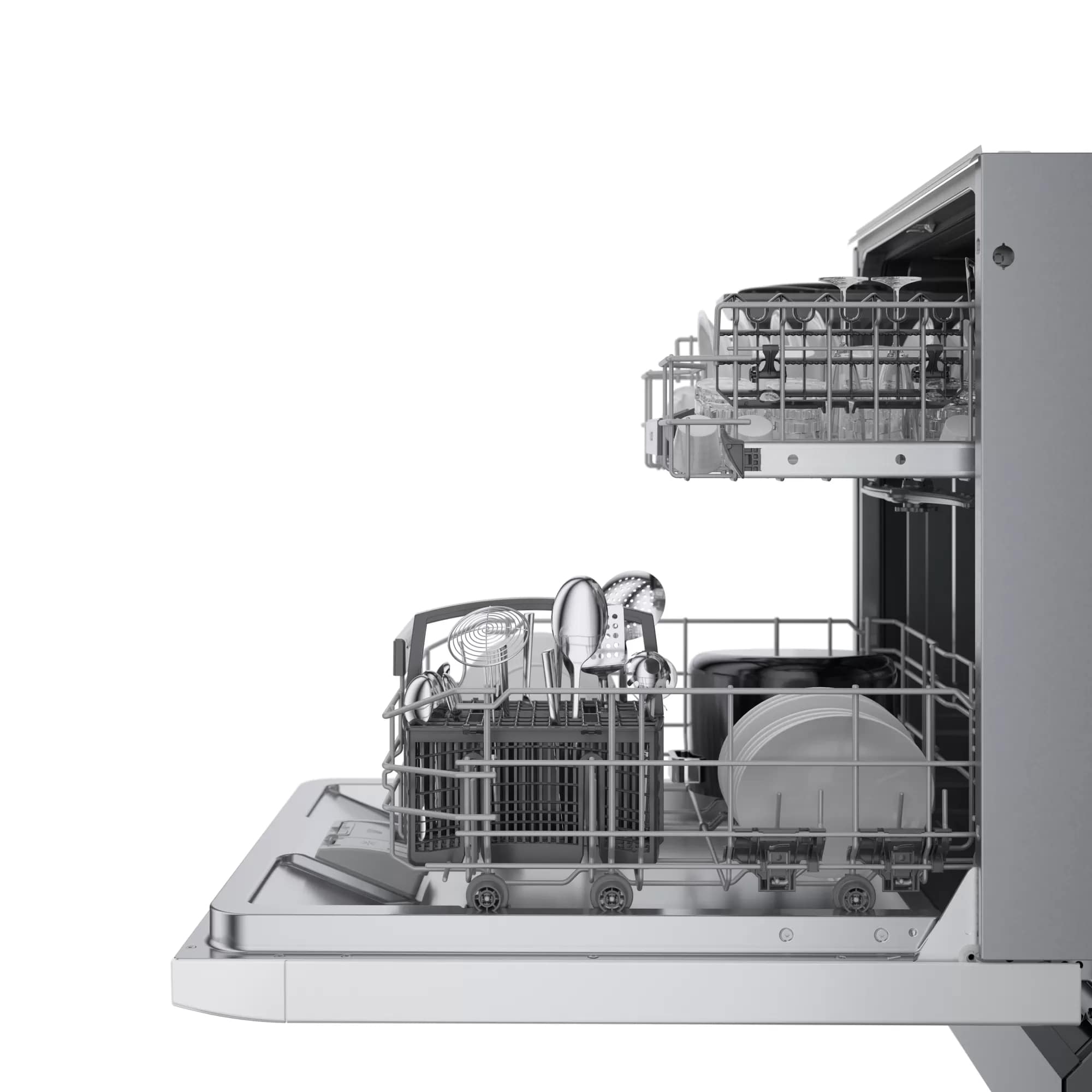 Bosch - 46 dBA Built In Dishwasher in White - SGE53B52UC