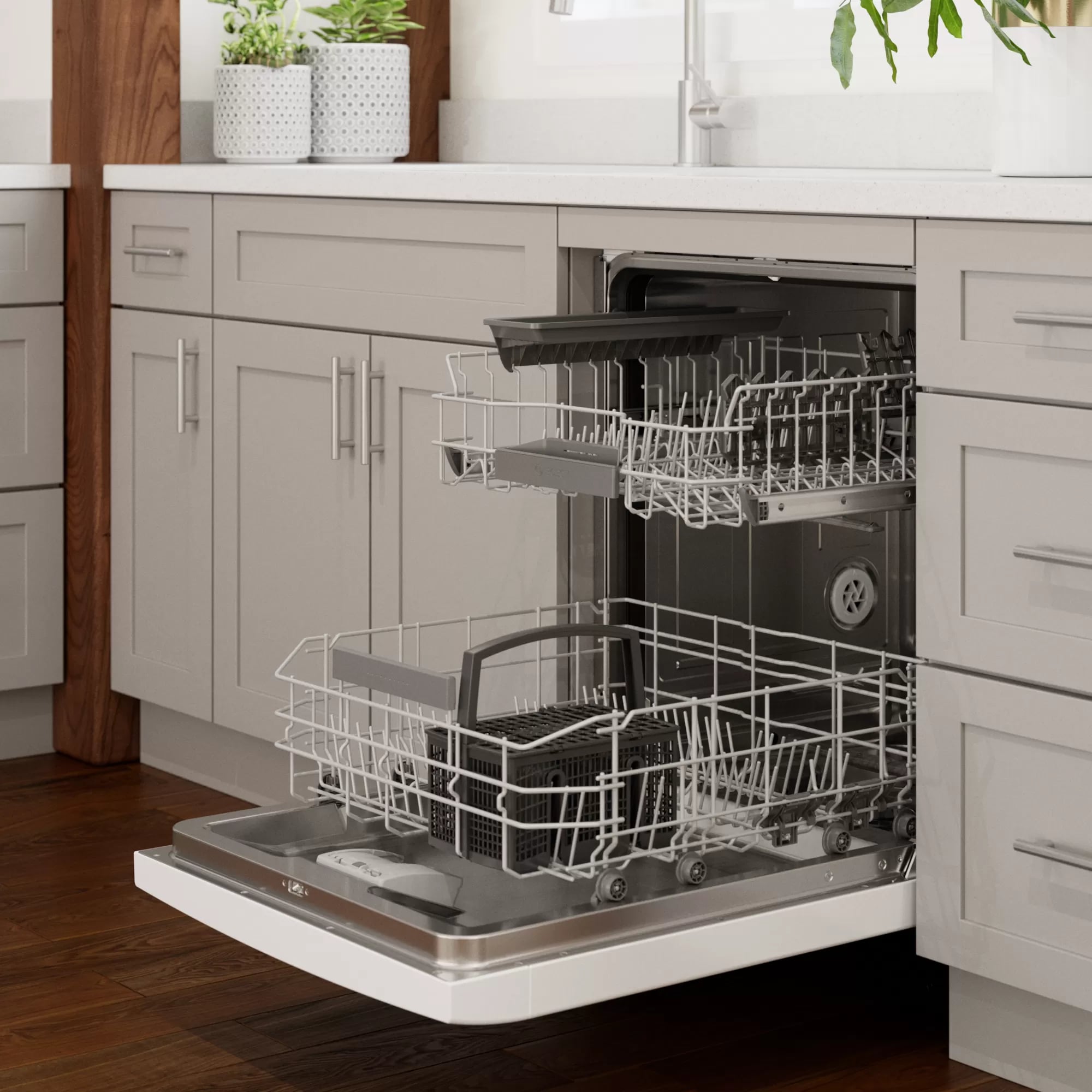 Bosch - 46 dBA Built In Dishwasher in White - SGE53B52UC