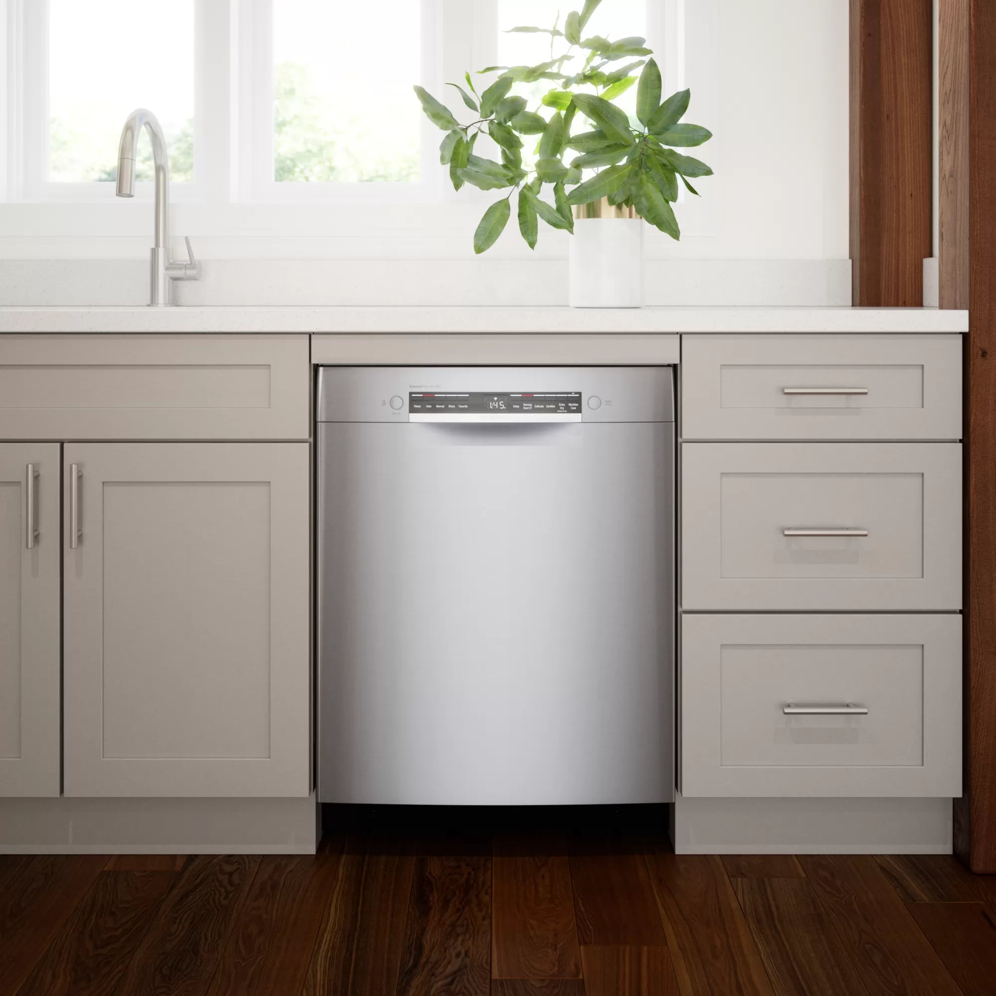 Bosch - 46 dBA Built In Dishwasher in Stainless - SGE53B55UC