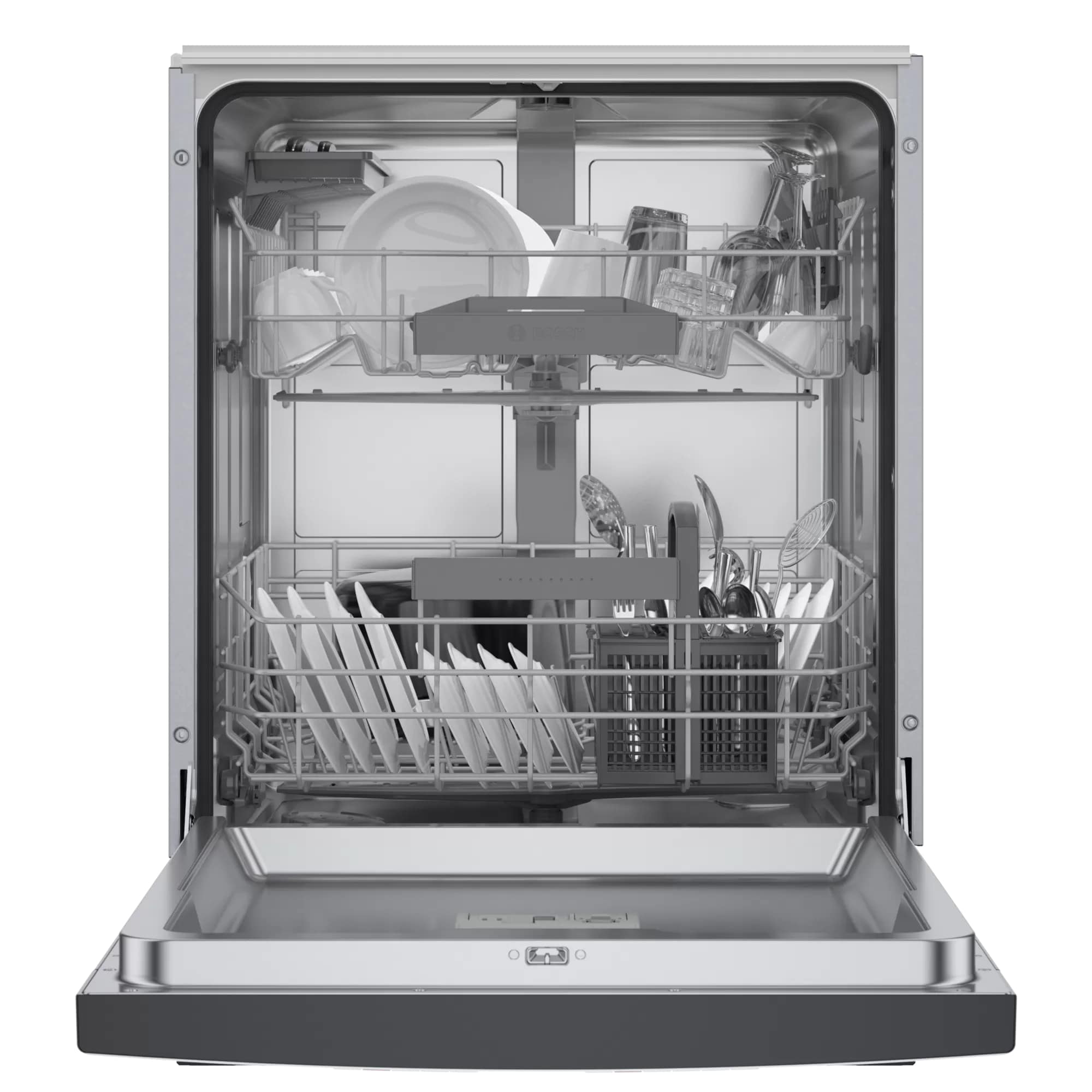 Bosch - 46 dBA Built In Dishwasher in Black - SGE53B56UC