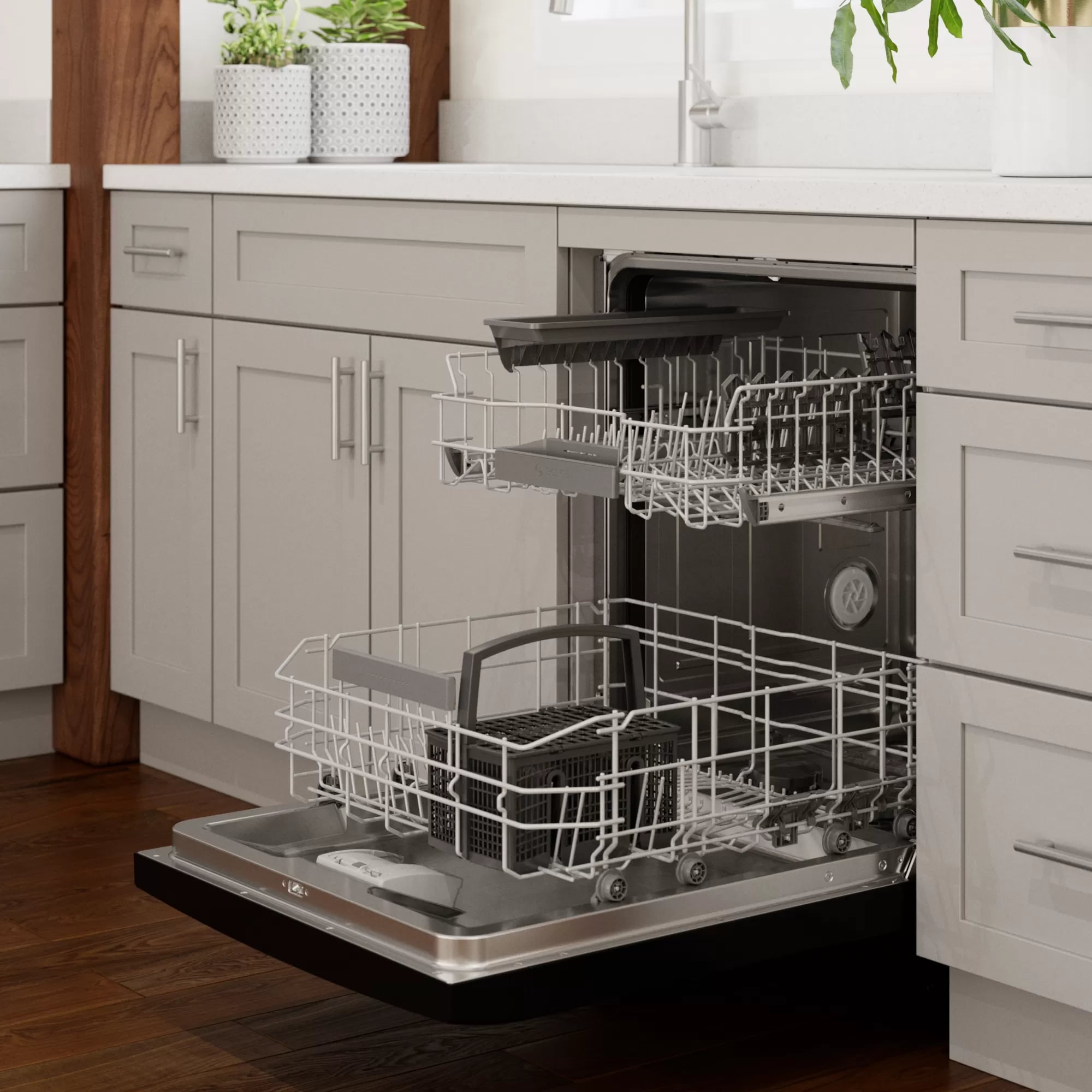 Bosch - 46 dBA Built In Dishwasher in Black - SGE53B56UC