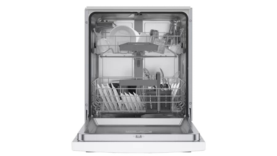 Bosch - 46 dBA Built In Dishwasher in White - SGE53C52UC