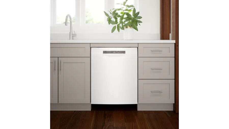 Bosch - 46 dBA Built In Dishwasher in White - SGE53C52UC