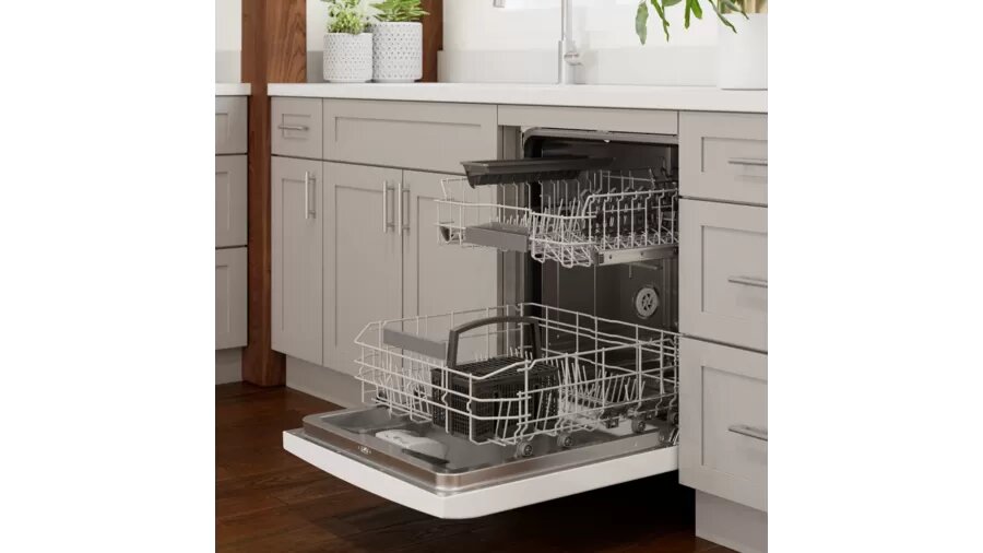 Bosch - 46 dBA Built In Dishwasher in White - SGE53C52UC
