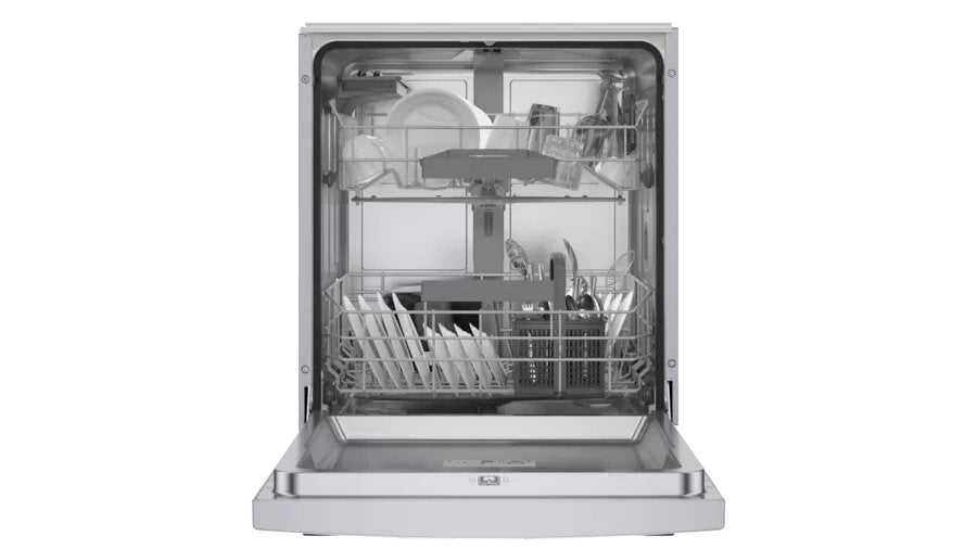Bosch - 46 dBA Built In Dishwasher in Stainless - SGE53C55UC