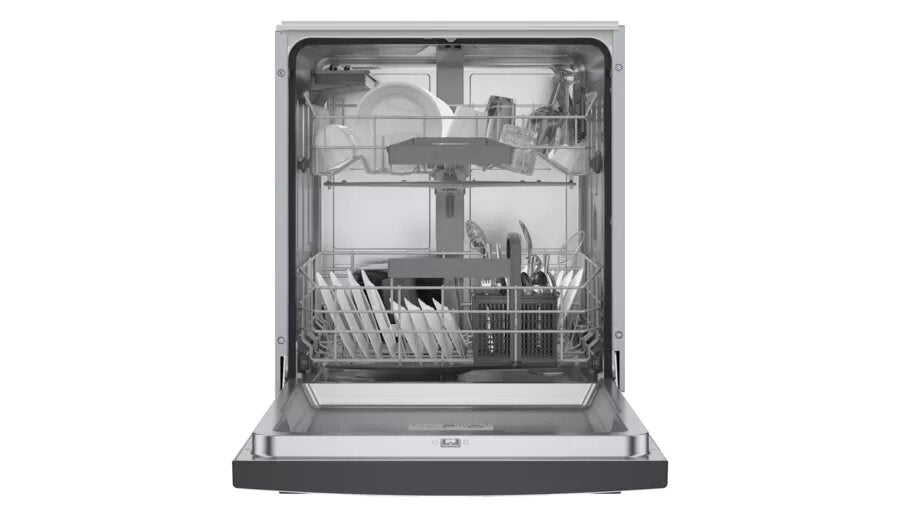 Bosch - 46 dBA Built In Dishwasher in Black - SGE53C56UC