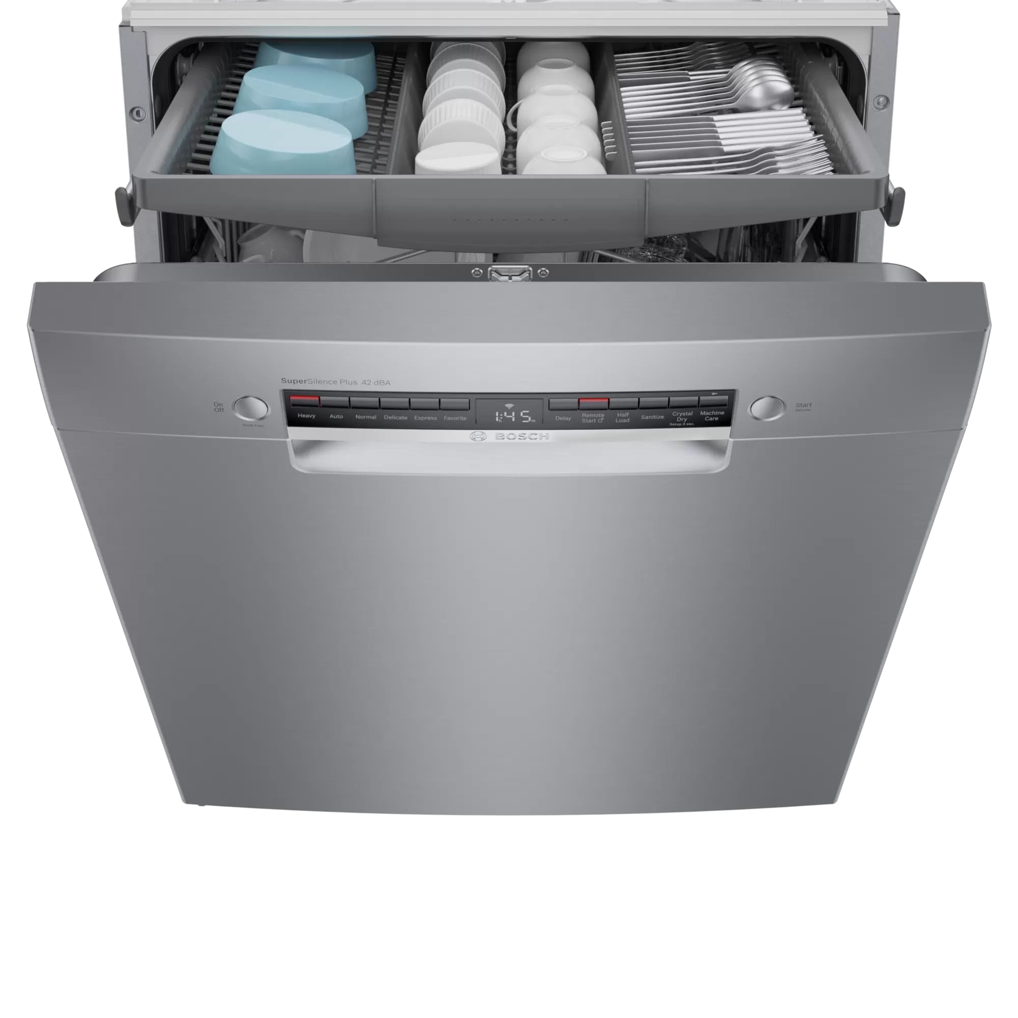 Bosch - 42 dBA Built In Dishwasher in Stainless - SGE78B55UC