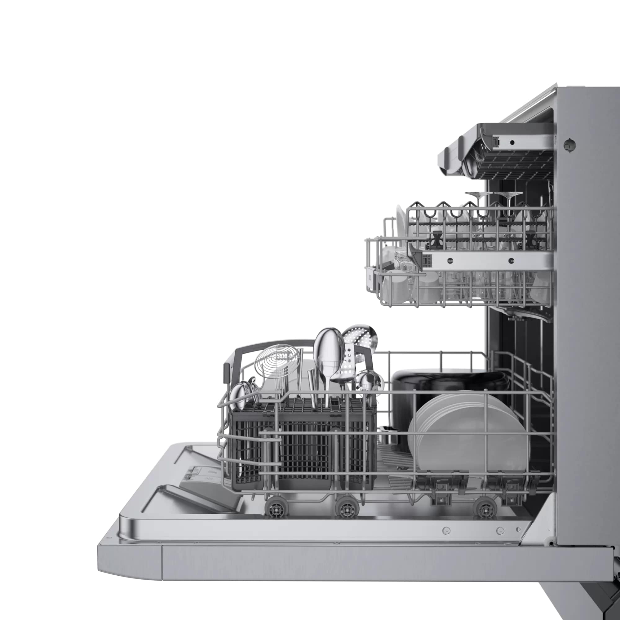 Bosch - 42 dBA Built In Dishwasher in Stainless - SGE78B55UC