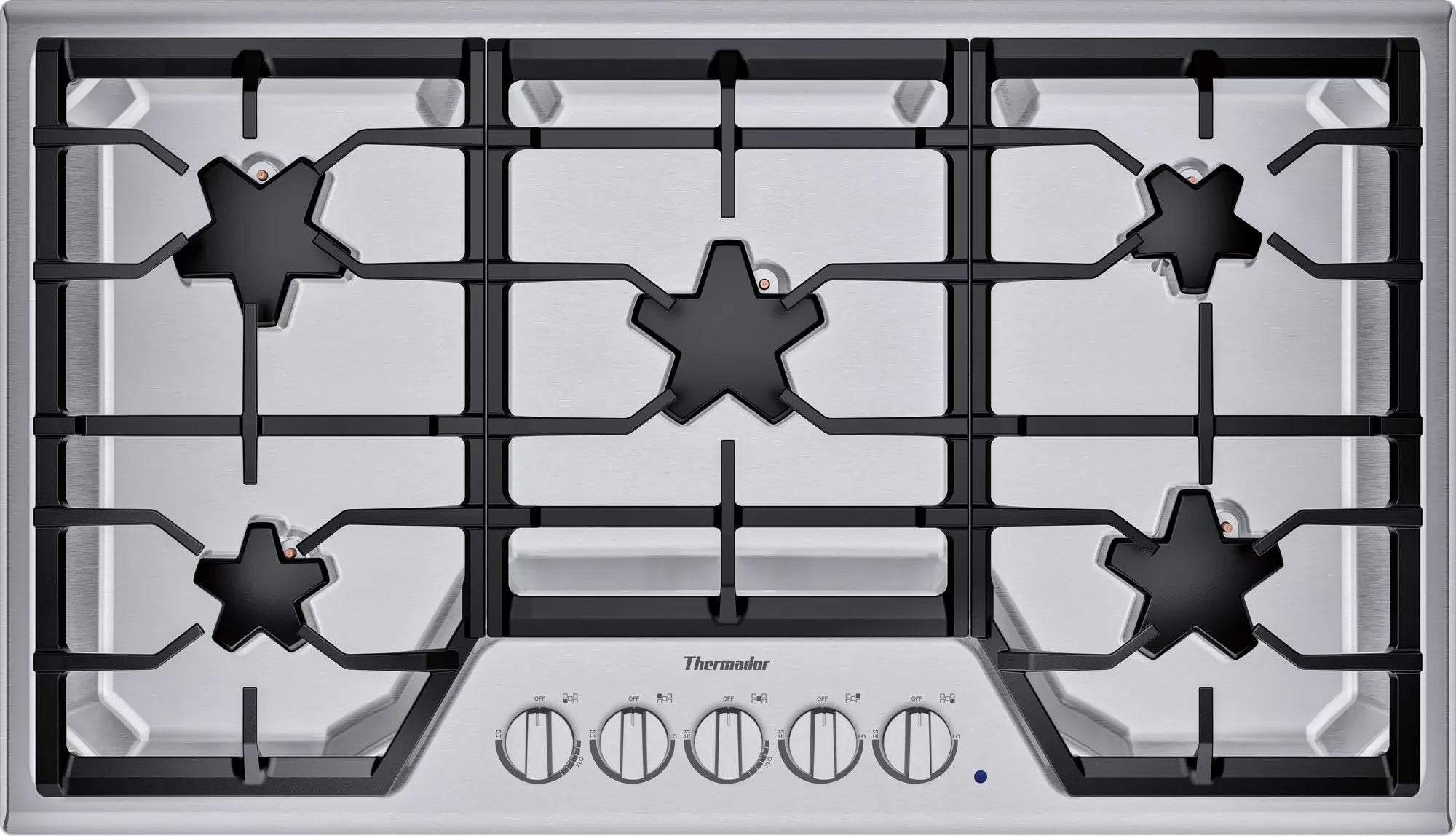 Thermador - 37 Inch Gas Cooktop in Stainless - SGSX365TS