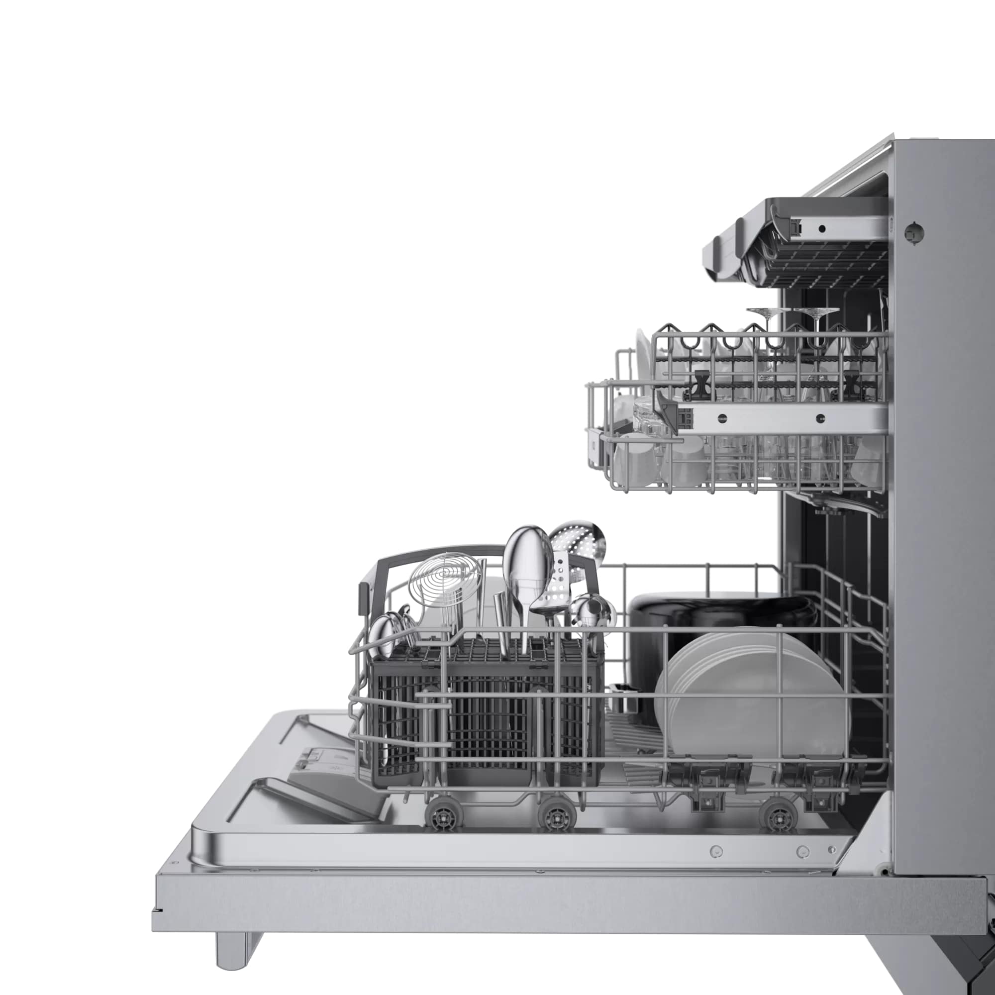 Bosch - 42 dBA Built In Dishwasher in Stainless - SGX78B55UC