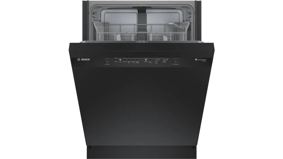 Bosch - 48 dBA Built In Dishwasher in Black - SHE4AEM6N