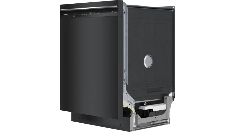 Bosch - 46 dBA Built In Dishwasher in Black - SHE53C86N