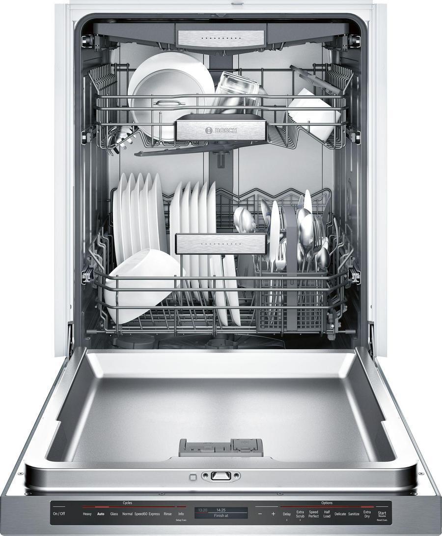 Bosch - 38 dBA Built In Dishwasher in Stainless - SHE89PW75N