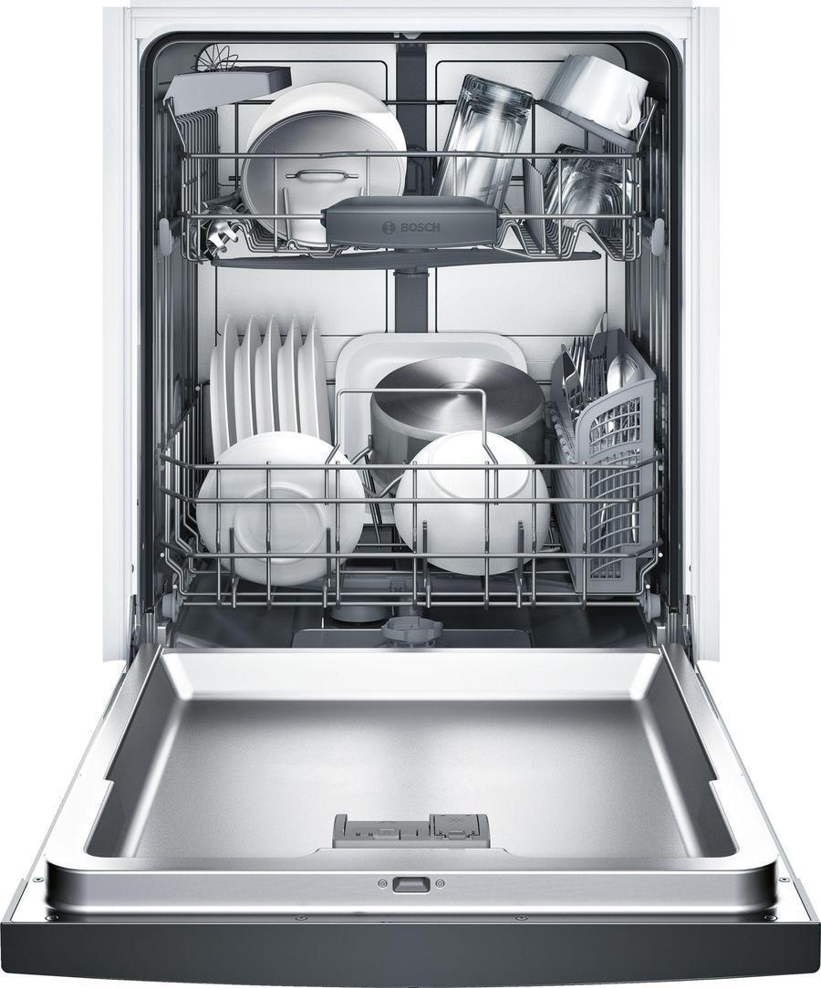Bosch - 50 dBA Built In Dishwasher in Black - SHEM3AY56N