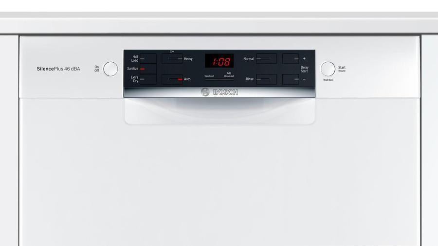 Bosch - 46 dBA Built In Dishwasher in White - SHEM53Z22C