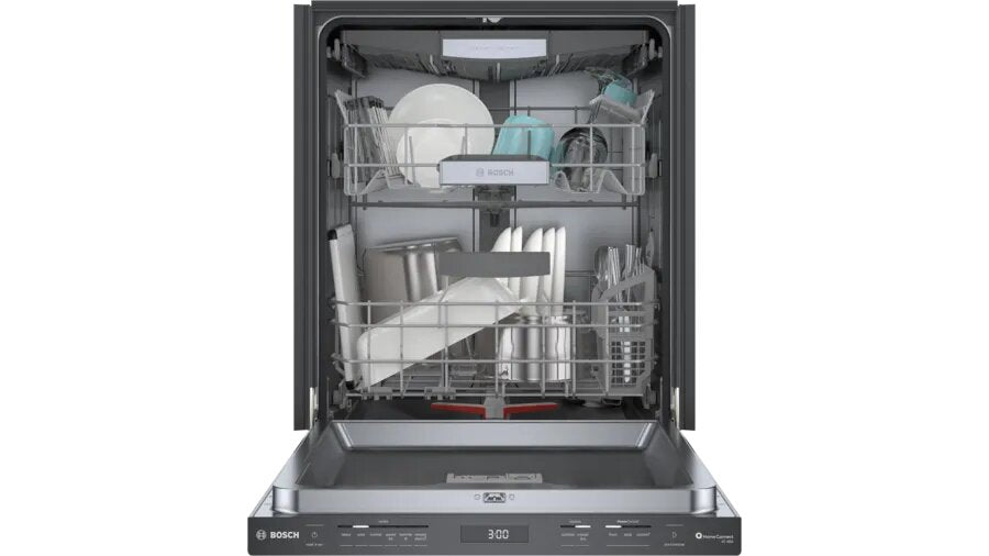Bosch - 42 dBA Built In Dishwasher in Black Stainless - SHP78CM4N