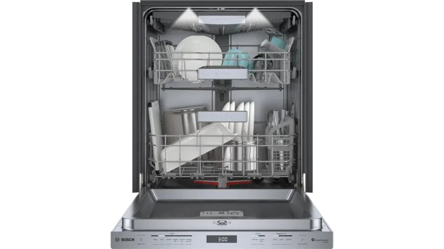 Bosch - 38 dBA Built In Dishwasher in Stainless - SHP9PCM5N